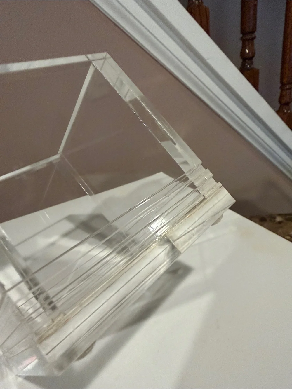 Clear Acrylic Square Makeup Brush & Organizer Holders, Set of 2